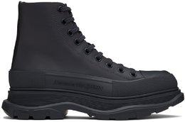 Alexander McQueen: Чёрные кеды Tread Slick