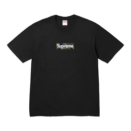 Supreme: Чёрная футболка  Box Logo