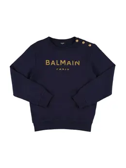 BALMAIN: Хлопковый свитшот 