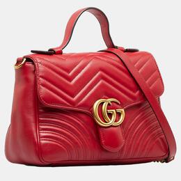 Gucci: Красная сумка GG Marmont