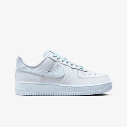 Nike: Голубые кроссовки Air Force 1