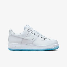 Nike: Серебристые кроссовки Air Force 1