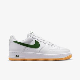 Nike: Зелёные кроссовки Air Force 1 Low