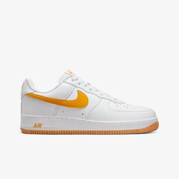 Nike: Жёлтые кроссовки Air Force 1 Low