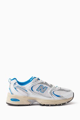 New Balance: Голубые кроссовки 530