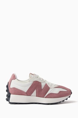 New Balance: Розовые кроссовки 327