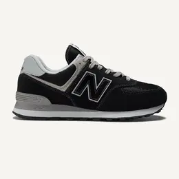 New Balance: Чёрные кроссовки 