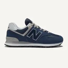 New Balance: Синие кроссовки 