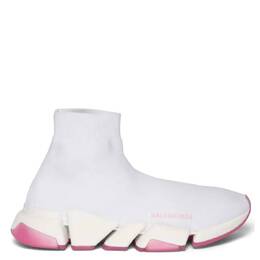 Balenciaga: Розовые кроссовки Speed.2