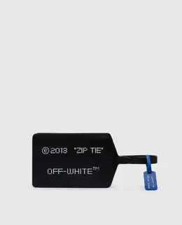 Off-White: Чёрный клатч Zip Tie