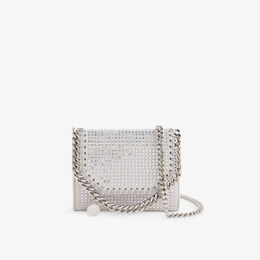 Stella McCartney: Серебристая сумка  Falabella