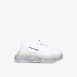 Balenciaga: Белые кроссовки  Triple S Clear Sole