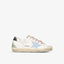 Golden Goose: Синие кроссовки  Superstar