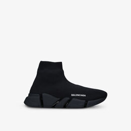 Balenciaga: Чёрные кроссовки  Speed