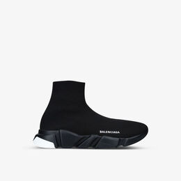 Balenciaga: Чёрные кроссовки  Speed