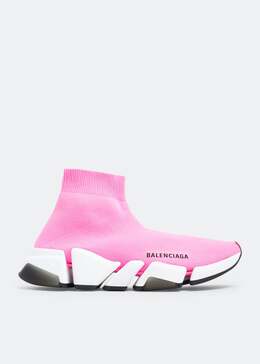 Balenciaga: Розовые кроссовки  Speed.2