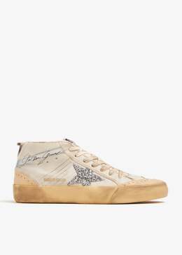 Golden Goose: Белые кроссовки  Mid Star