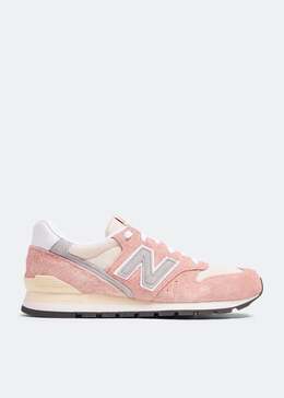 New Balance: Розовые кроссовки  996