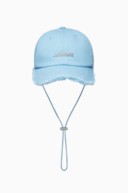 Jacquemus: Голубая кепка La Casquette