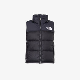 The North Face: Пуховик  Nuptse с вышивкой