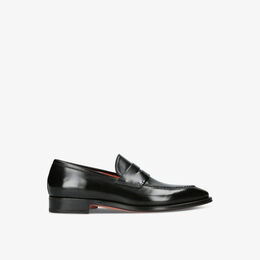 Santoni: Чёрные туфли 