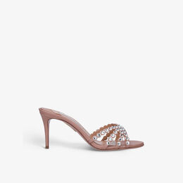 Aquazzura: Розовые босоножки  Tequila