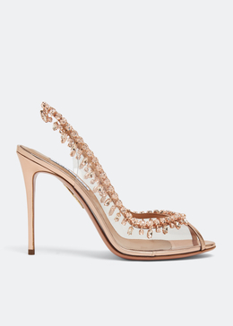 Aquazzura: Золотые сандалии  Temptation