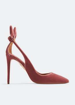 Aquazzura: Розовые туфли  Bow Tie 105