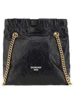 Balenciaga: Чёрная сумка через плечо 