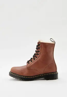 Dr. Martens: Коричневые ботинки 