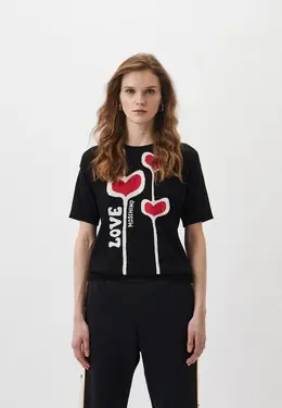 Love Moschino: Чёрный свитер 