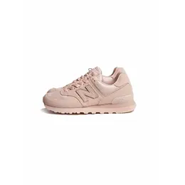 New Balance: Розовые кроссовки 574