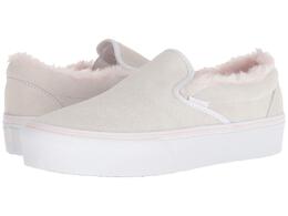 Vans: Белые кеды  Classic Slip On