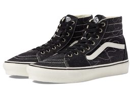 Vans: Чёрные кеды  SK8-Hi Tapered