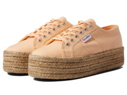 Superga: Оранжевые кроссовки 