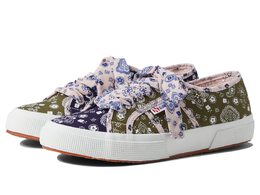 Superga: Зелёные кроссовки 