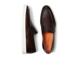 Santoni: Тёмные мокасины 