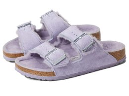 Birkenstock: Фиолетовые сандалии  Arizona