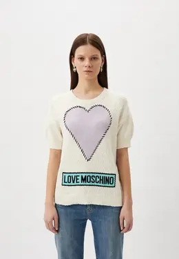 Love Moschino: Белый свитер 