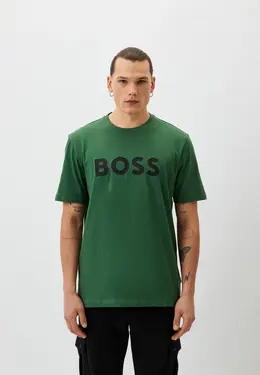 Boss: Зелёная футболка 