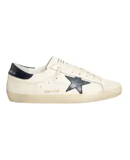 Golden Goose: Голубые кроссовки  Superstar