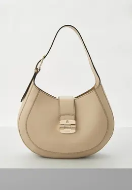Furla: Бежевая сумка 