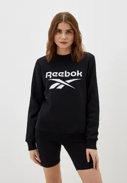 Reebok: Чёрный свитшот 