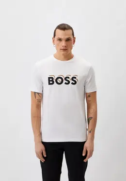 Boss: Белая футболка 