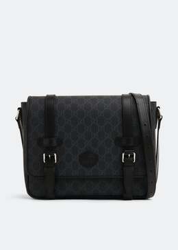 Gucci: Чёрная сумка  GG
