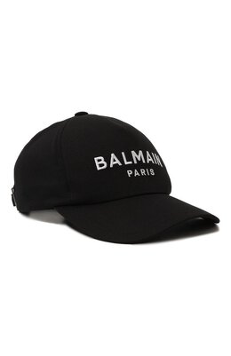 Balmain: Чёрная кепка 