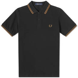 Fred Perry: Чёрная футболка  Twin Tipped