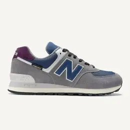 New Balance: Серые кроссовки 