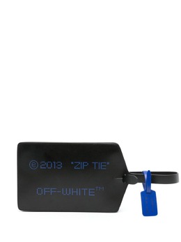 Off-White: Чёрный клатч Zip Tie