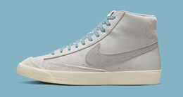 Nike: Белые кроссовки Blazer Mid 77